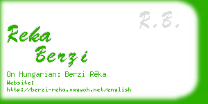 reka berzi business card